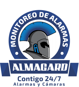 Logotipo Almagard Alarmas y Cámaras, contigo 24/7